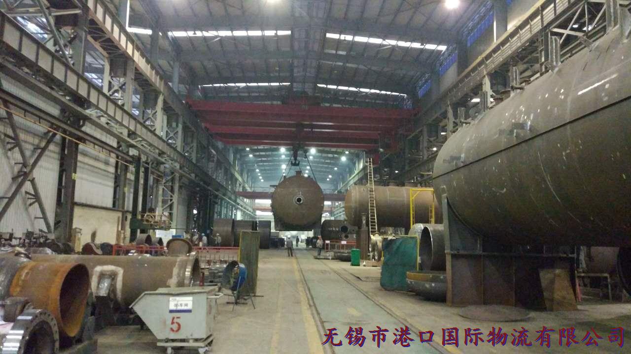 港口國際物流大件運輸，設備裝車1